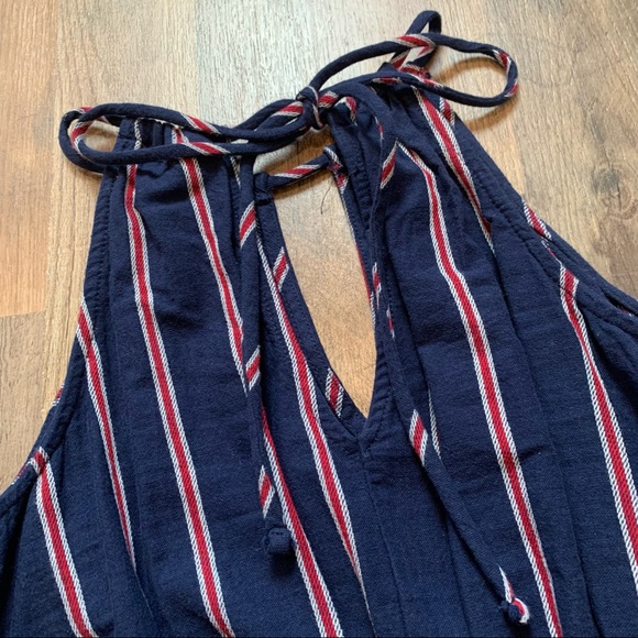 Universal thread stripe linen style jumpsuit - Picture 12 of 12